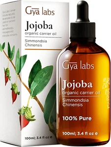 Organic Jojoba Oil for Skin - Cold Pressed Unrefined Natural Jojoba Carrier Oil - Picture 1 of 6