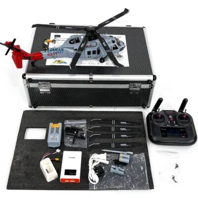 RC Naval Rescue Aircraft Helicopter Airplane F09-H 1/47 Scale SH60 8CH Light GPS - Image 1 of 4