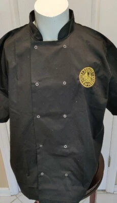 Artisan Collection Reprime Black Studded  Chef Coat RP664- 2XL FL State Senate - Image 1 of 4