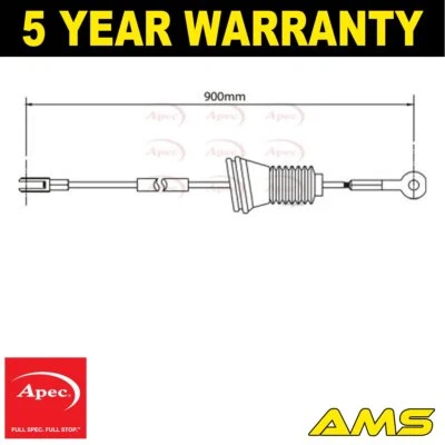 Fits Volvo 940 1990-1998 960 1990-1996 Hand Brake Cable Rear Right Apec - Image 1 of 2