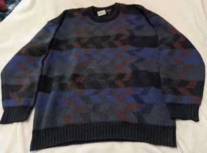 Saks Fifth Ave Vintage Men's Sweater 100% Wool Size XL - Picture 1 of 11