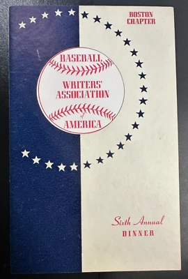 Jan 28, 1942 Sixth Annual Baseball Writers Association of America Dinner Program - Image 1 of 4