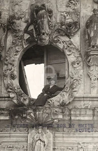 Anna Held in the Mission of San Antonio, TX Texas 1913 RPPC Photo Postcard Copy - Picture 1 of 2