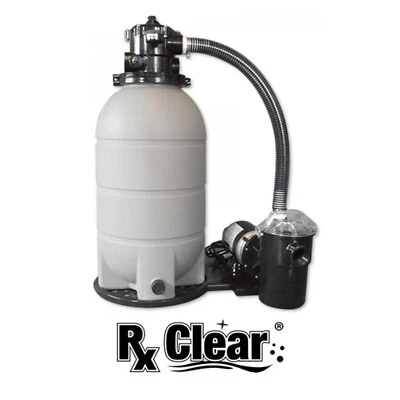 RX CLEAR® Rx Clear 16" Patriot Above Ground Sand Filter system with 1 HP Niagara Pump