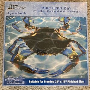 Heritage Blue Crab Bay~550 Piece Puzzle~HTF~ NIB~FREE SHIPPING!