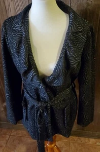 Sandro Studio Zebra Print Coat Jacket Women Size Med. - Picture 1 of 9