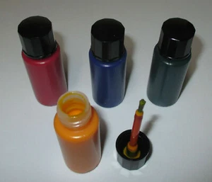 [1 l = 412,50,75 €] Glühbirnenfarbe, Tauchlack je 10ml gelb-blau-rot-grün   NEU - Bild 1 von 3