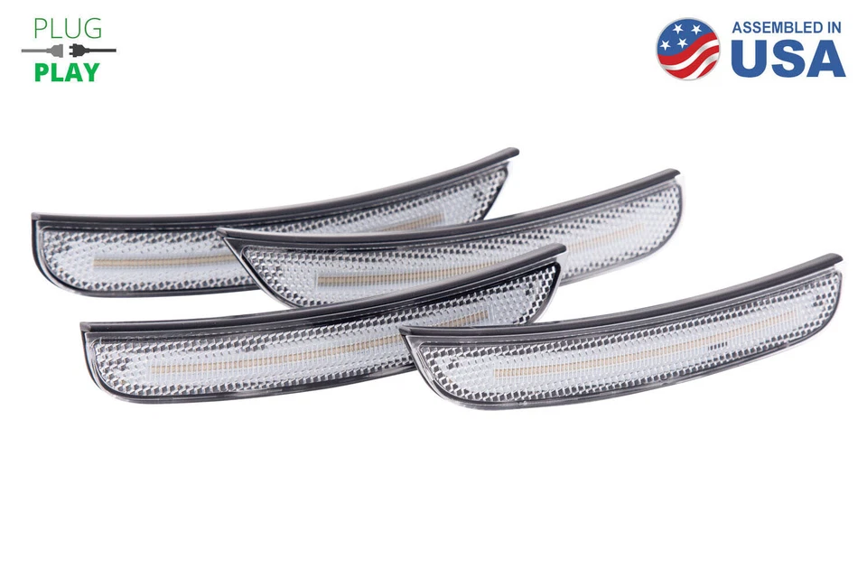 Juego transparente de marcadores laterales LED Diode Dynamics para Dodge Charger 15-20 Foto 1 de 4