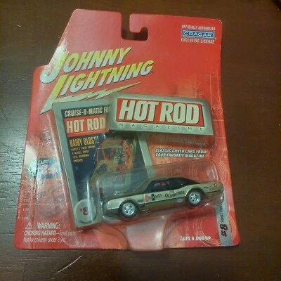 HURST HAIRY OLDS JOHNNY LIGHTNING HOT ROD MAGAZINE #8 TAN AND BLACK  - Image 1 of 3