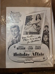 1949 Magazine Movie Ad  "Holiday Affair" - Picture 1 of 2