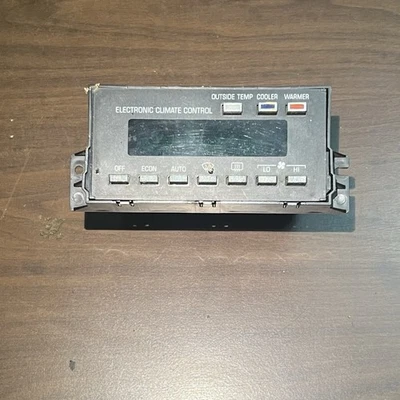 90 91 92 1990 1991 1992 Cadillac Brougham электронный климат-контроль тепла/переменного тока OEM - Изображение 1 из 2