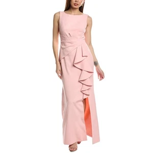 Eliza J ärmelloses Maxikleid mit Rüschen vorne Kleid Blush Pink 4 Petite - Bild 1 von 5