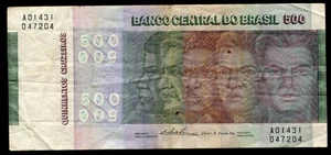 BRAZIL 500 CRUREIROS 1974 INDEPENDENCE P196 #N311# - Picture 1 of 2