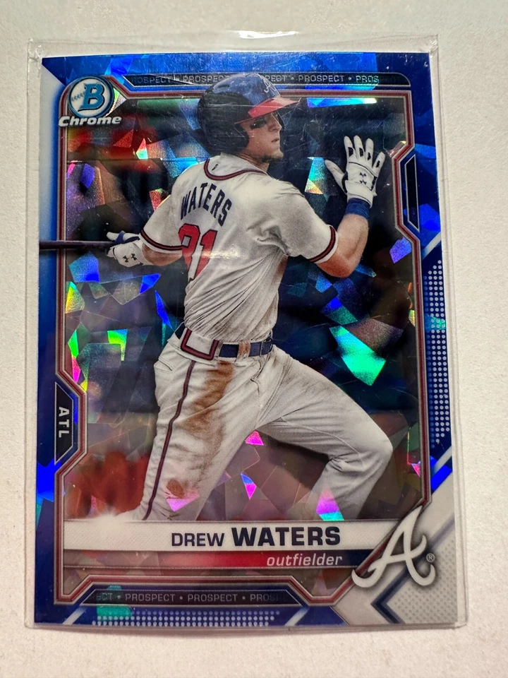 K46,099 - 2021 Bowman Chrome Sapphire Prospects #BCP81 Drew Waters - Image 1 of 1