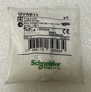 SCHNEIDER ELECTRIC GVAE11 CONTACT BLOCK 2 A 24 V 2 POLE SCREW - Picture 1 of 2