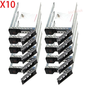 10-pcs X7K8W 3.5" 14th Gen SAS/SATA HDD Tray Caddy For R440 R540 R640 R740 R940 - Picture 1 of 12