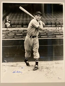 Lou Boudreau Original George Brace Photo signed 11x14 JSA Free Shipping - Picture 1 of 3