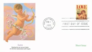 US 2948 FDC Fleetwood Love Sheet Issue - Picture 1 of 2