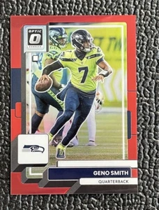 🔥1/1! GENO SMITH 2022 OPTIC RED REFRACTOR SEAHAWKS JERSEY #'D 07/99!🔥 - Picture 1 of 2
