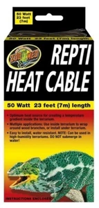 Zoo Med Reptile Heat Cable 50 Watts, 23 feet For Reptile Terrarium - Picture 1 of 1
