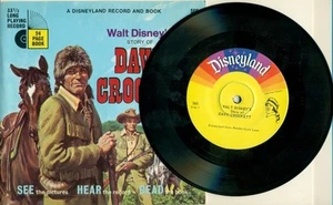 DISNEYLAND RECORD AND BOOK - WALT DISNEY'S STORY OF DAVY CROCKETT - 33 1/3 RECORD - Imagen 1 de 2