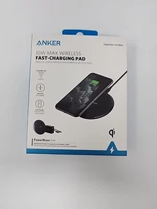 Anker 10W Max Wireless Fast-Charging Pad PowerWave Pad Qi Compatable B2503J12-1 - Picture 1 of 5