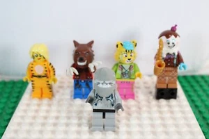 Lego Mini Figure Lot of 5 Shark Werewolf Tiger Yeti Ice Cream Minifigures T837 - Picture 1 of 7