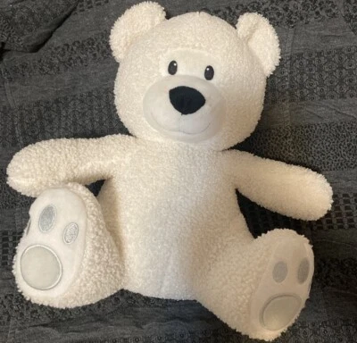 Oso de peluche Young Living peluche blanco adjunto aroma cuentas bolsa Foto 1 de 4