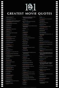 Movie Quotes 101 Quotes 189 61 x 91.5cm Poster - Imagen 1 de 2