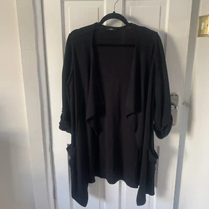 Wallis Black Cardigan, Size Medium, In Good Condition - Picture 1 of 6