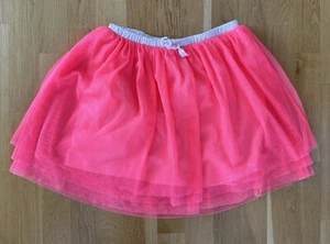 J CREW Crewcuts Girls Pink Tulle Twirly Skirt Neon Rose Size Large L - Picture 1 of 3