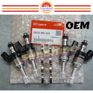 HONDA Genuine 16010-5R1-315 FIT 2015-2020 1.5L Fuel Injector Fuel Nozzle Set OEM - Picture 1 of 7