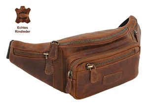 + Gürteltasche Hüfttasche Bauchtasche Umhängetasche Crossbag ECHTES RINDLEDER! - Bild 1 von 7