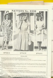 8308 - KLEID - GR. 18 - UNGESCHNITTEN - KOMPLETT - Bild 1 von 1