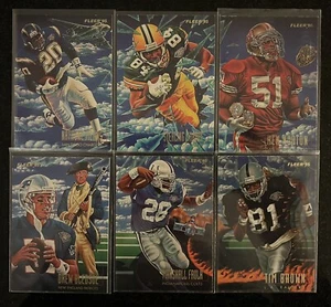 Fleer Pro-visions Football 1-6 1995 set completo RARO set inserti NFL - Foto 1 di 3