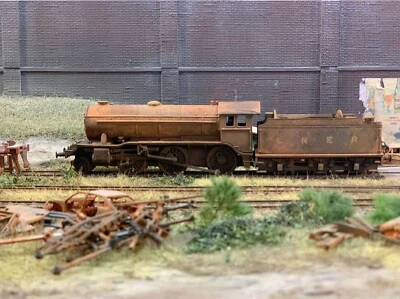 OO gauge locomotive: Scrapyard LNER Gresley K3 Class, heavily rusted. Ref M9 - Image 1 of 3
