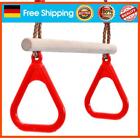 Wooden Hand Rings Swing Toy Outdoor Gift Fitness Children Supplies (Red)