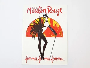 Bal Du Moulin Rouge Paris 1984 Original Program Femmes Montmartre Cabaret - Picture 1 of 8
