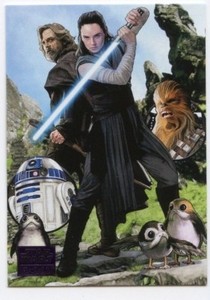 2018 Topps Star Wars Galaxy Purple Foil Parallel Card 4 #62/99
