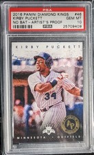 2016 Panini Diamond Kings Kirby Puckett #46  No Bat Artist Proof PSA 10, POP 1