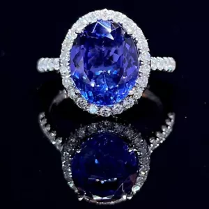Atemberaubender Tansanit Ring, 92,5 massiv Sterlingsilber Verlobungsring Geschenk für Sie - Bild 1 von 10