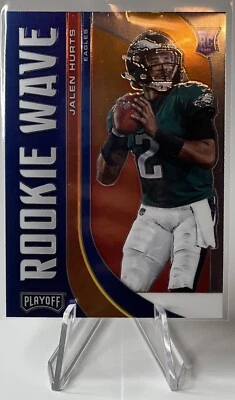 2020 Panini Playoff - Rookie Wave #RW-22 - Jalen Hurts - Image 1 of 2
