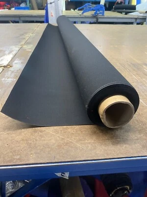 Sunbrella 6008-0000 Black | 5 Yards | 60 Inch Marine & Awning Canvas.  Roll. - Image 1 of 2
