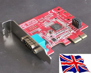 RS232 1 Serial PCIe PCI Express LP Low Profile 16C950 - Picture 1 of 1