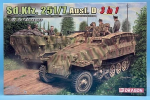 Dragon 1/35 6223 Sd.Kfz. 251/7 Ausf. D (3 in 1) w/EZ Track Brand New Complete - Picture 1 of 4
