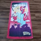 Vintage 1987 Disney Who Framed Roger Rabbit Beach Towel Piano Bar 30 x 57