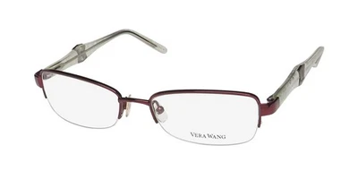 NUEVAS GAFAS VERA WANG V327 BU 50-17-130 MUJER RECTANGULARES ROJAS METAL Y PLÁSTICO Foto 1 de 4