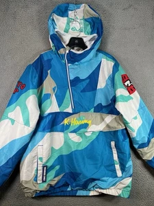 Chaqueta de bombardero azul mediana Keith Haring X Members Only para hombre Abrigo Tokyo Pop - Imagen 1 de 19