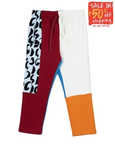 RRP€395 DOLCE & GABBANA Kids Jogger Trousers Size 3Y 95-101CM Colour Block Logo - Picture 1 of 4