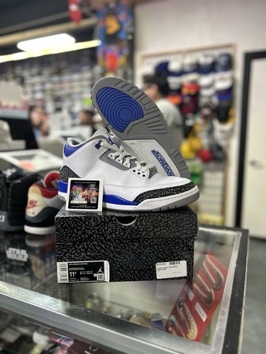 Taglia 11 5 Jordan 3 Retro Mid Racer Blu